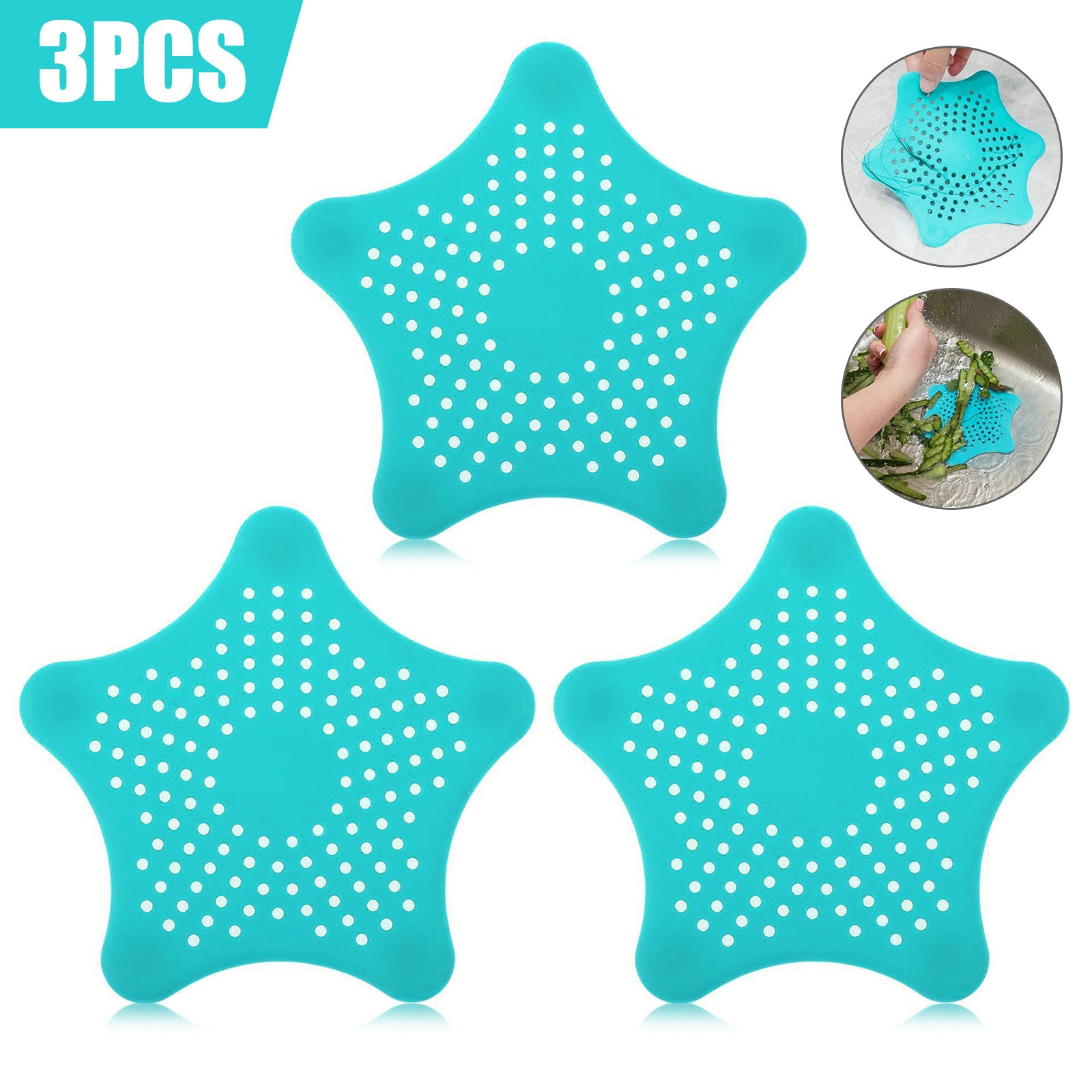 DrainGuard™ – Silicone Sink Hair Catcher