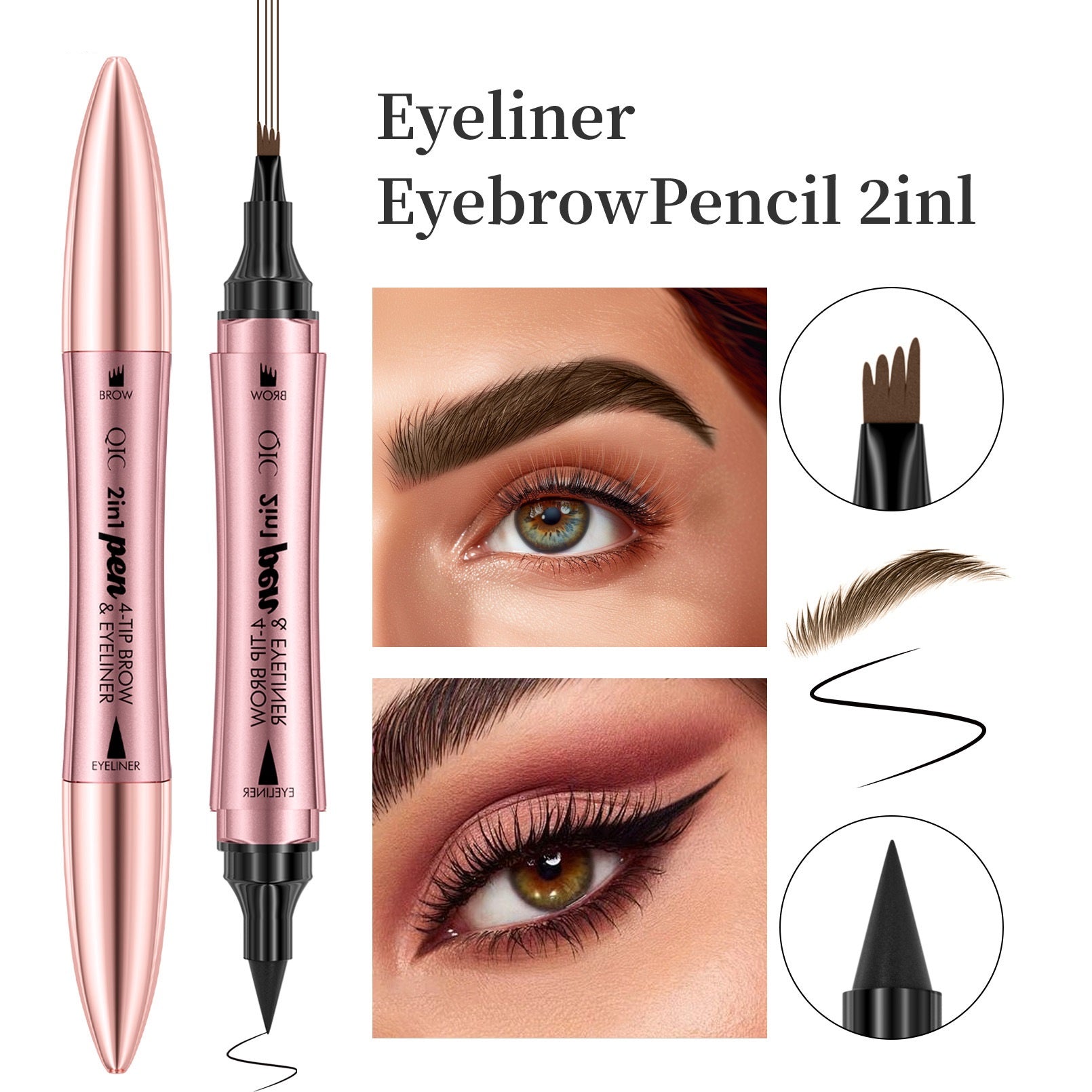 2-in-1 Microblade Eyebrow Pencil & Eyeliner