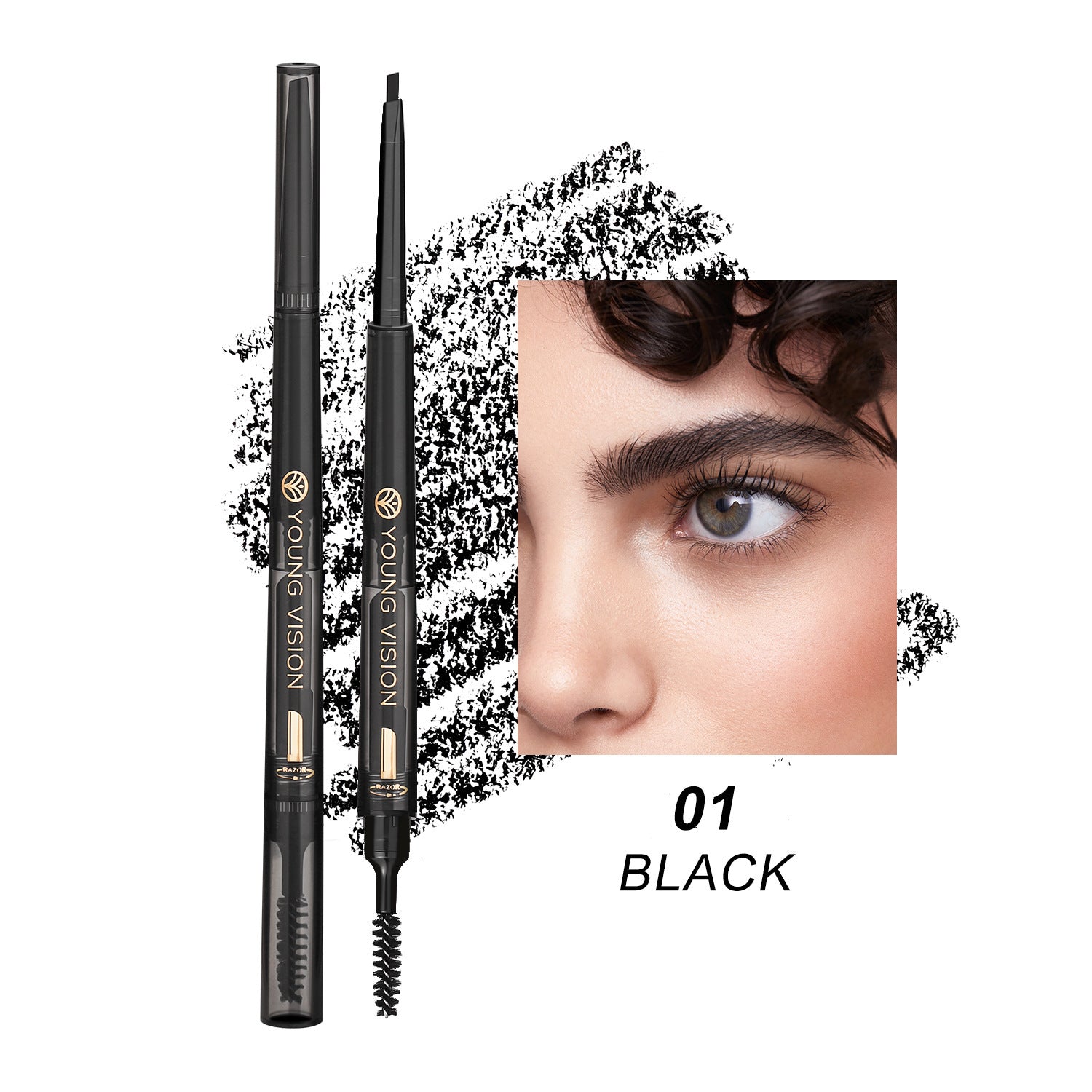 3-in-1 Waterproof Eyebrow Pencil