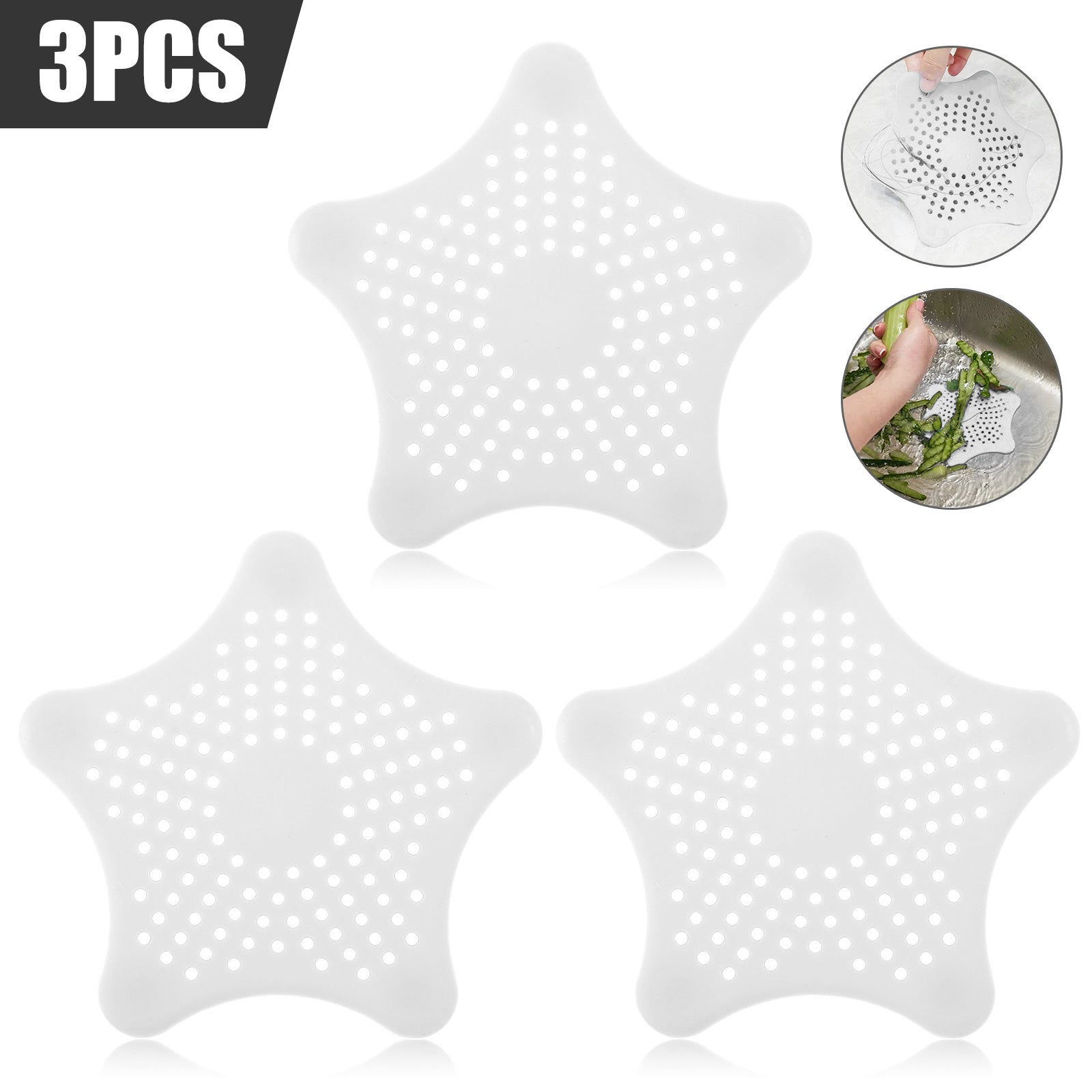 DrainGuard™ – Silicone Sink Hair Catcher