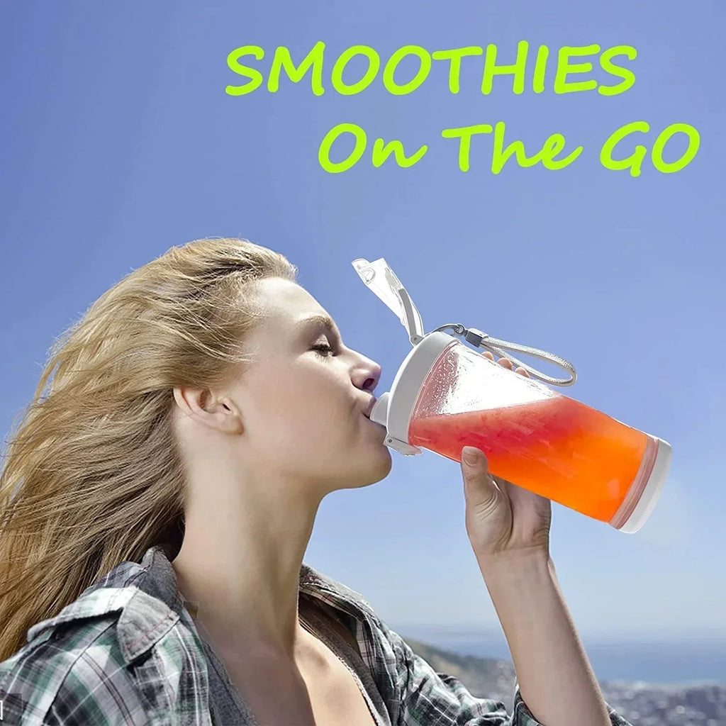 Portable Blender 600ML – USB Rechargeable Smoothie & Juice Maker