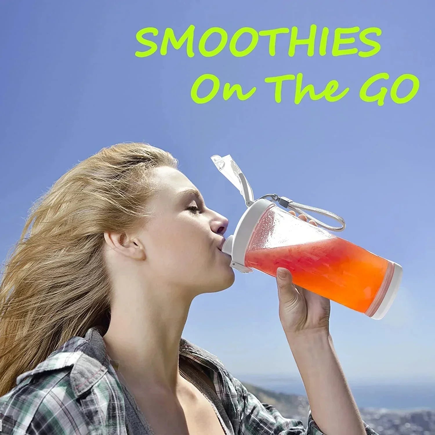 Portable Blender 600ML – USB Rechargeable Smoothie & Juice Maker