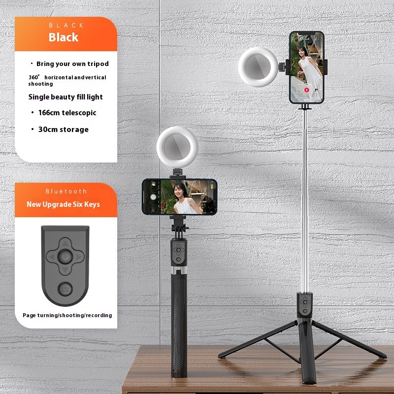 Selfie Stick Tripod with Ring Light – Bluetooth Remote & Adjustable Stand