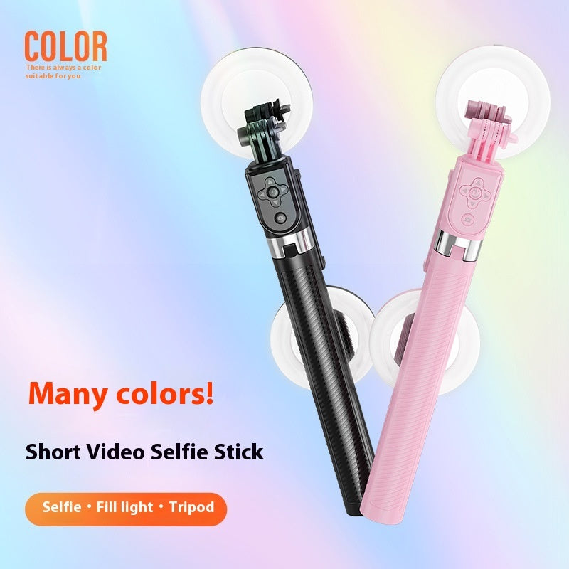 Selfie Stick Tripod with Ring Light – Bluetooth Remote & Adjustable Stand