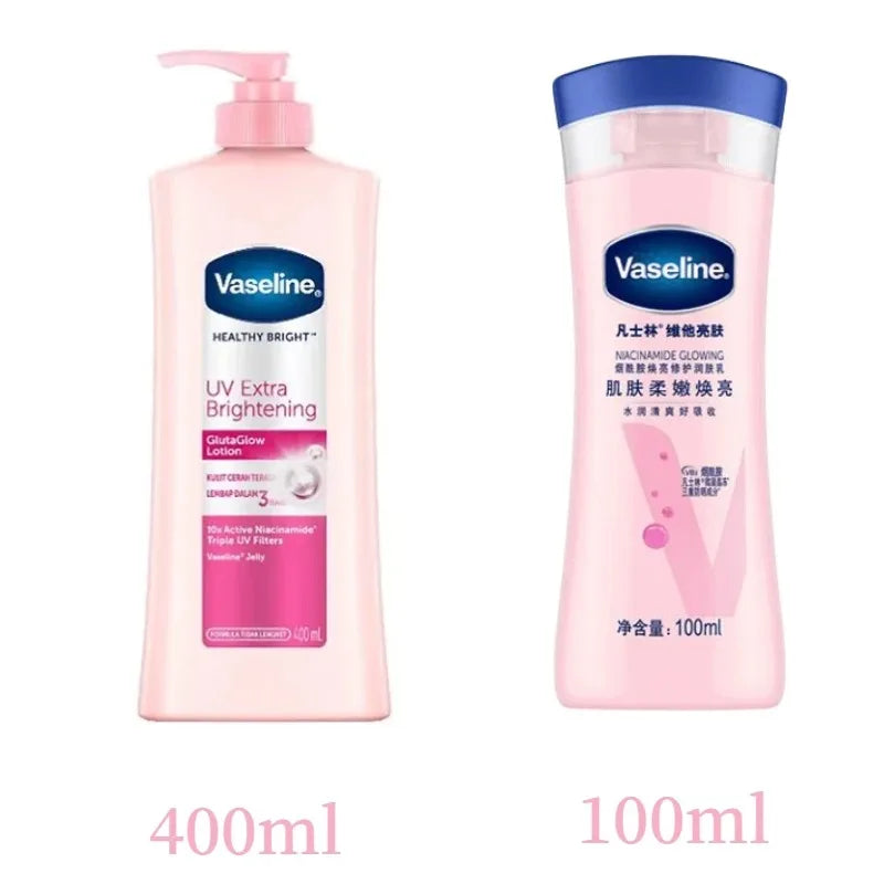 100ml/400ML Vaseline Body Lotion Whitening Moisturizer for Chicken Skin Treatment Brightening Skin Care Dual Size