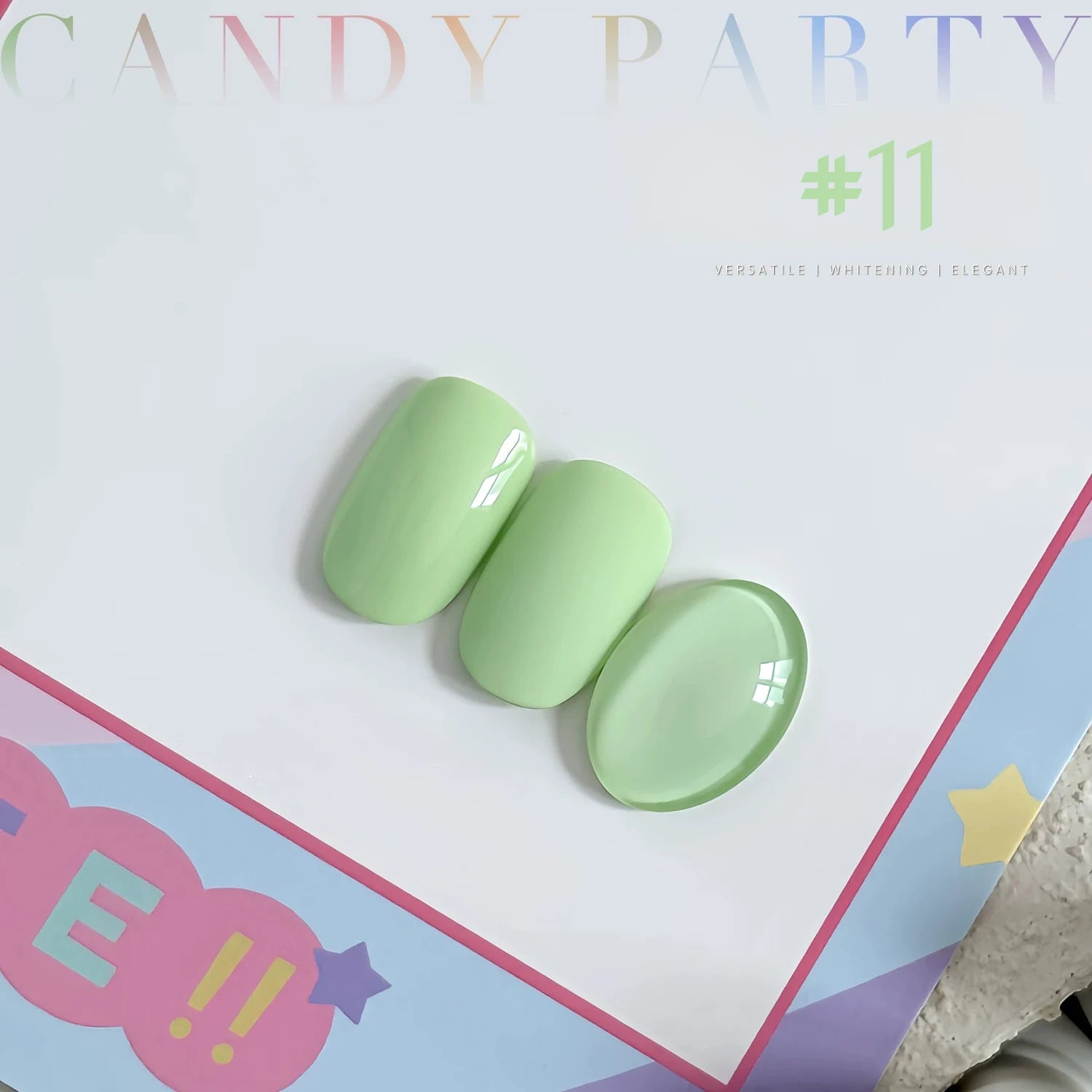1-12pcs WS Dopamine Macaron Yellow Holiday Style Summer Autumn Vacation Small Set Sweet Girl Style Whitening Gel Nail Polish