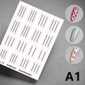 1 Sheet Transparent French Manicure Guide Stickers Strong Adhesive Nail Art Decals French Manicure DIY Stencil 3D Styling Tools