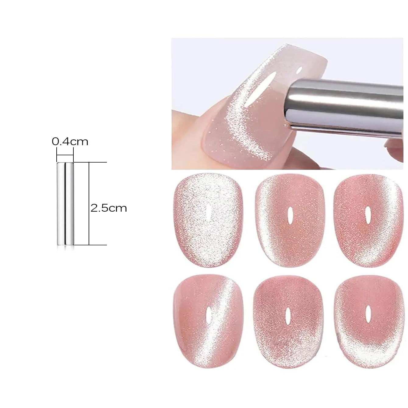 10ML 1-10PCS Red Nails 10 Color 2026 New Style Blood Rose New Year Atmosphere Ruby Rose Wine Red Glass Bead Cat Eye Gel Polish