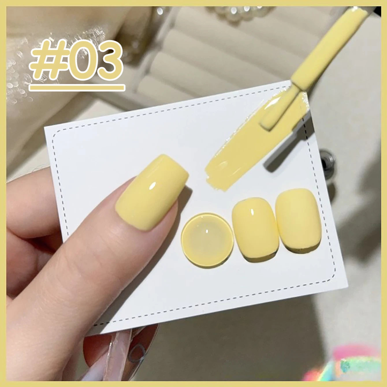 1-12pcs WS Dopamine Macaron Yellow Holiday Style Summer Autumn Vacation Small Set Sweet Girl Style Whitening Gel Nail Polish