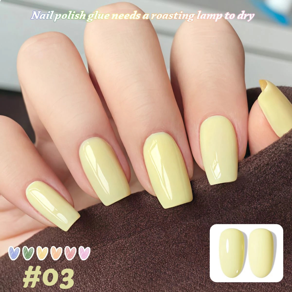 1-12pcs WS Dopamine Macaron Yellow Holiday Style Summer Autumn Vacation Small Set Sweet Girl Style Whitening Gel Nail Polish