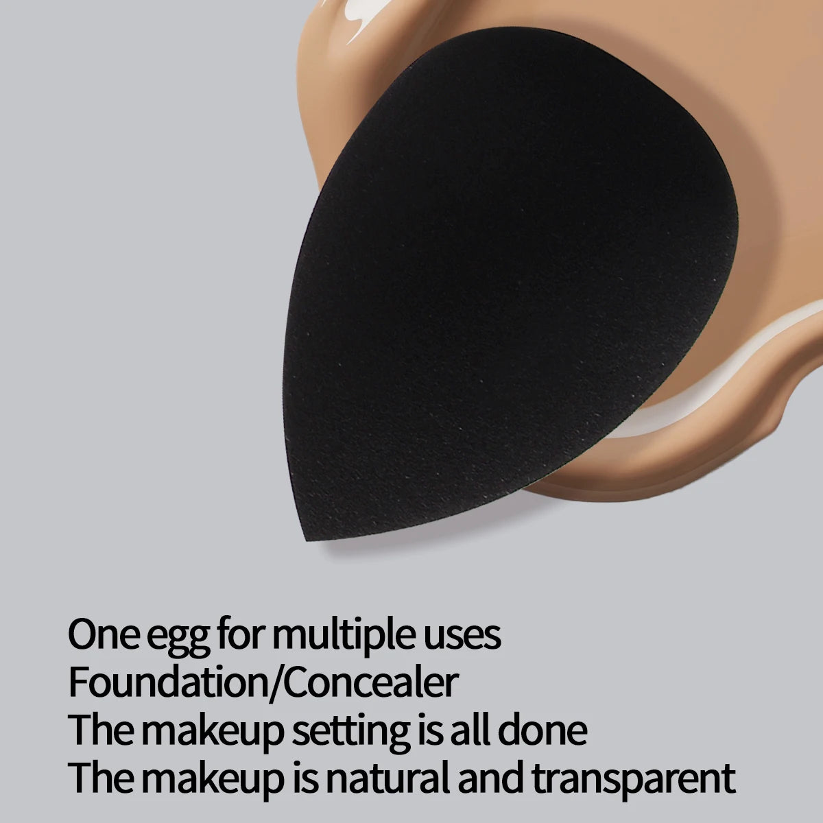 12PCS Latex-Free Makeup Sponge Set - Ultra Soft Beauty Blenders for Foundation & Concealer, with Travel Pouch