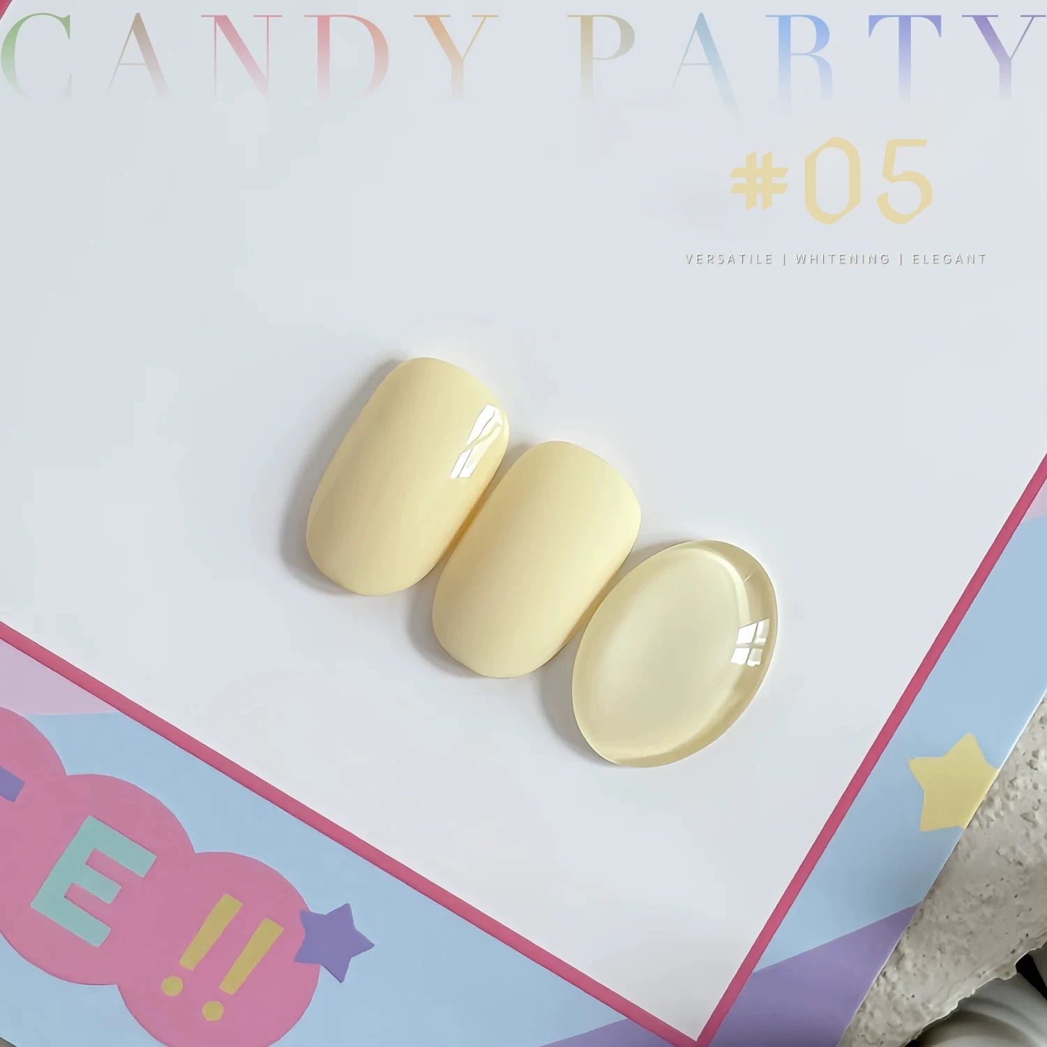 1-12pcs WS Dopamine Macaron Yellow Holiday Style Summer Autumn Vacation Small Set Sweet Girl Style Whitening Gel Nail Polish