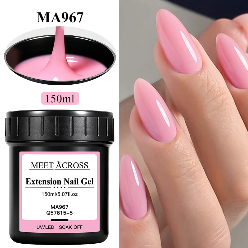 150g Clear Shaping Extension Reinforcement 3-In-1 Gel For Extension UV/LED Curing Bulider Nail Gel For Nails Nail Supplies
