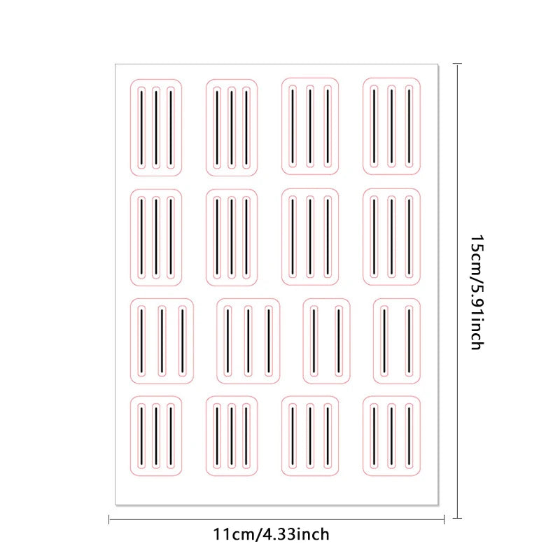 1 Sheet Transparent French Manicure Guide Stickers Strong Adhesive Nail Art Decals French Manicure DIY Stencil 3D Styling Tools