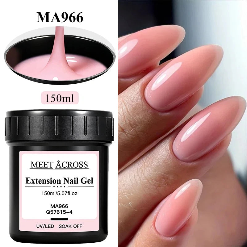 150g Clear Shaping Extension Reinforcement 3-In-1 Gel For Extension UV/LED Curing Bulider Nail Gel For Nails Nail Supplies