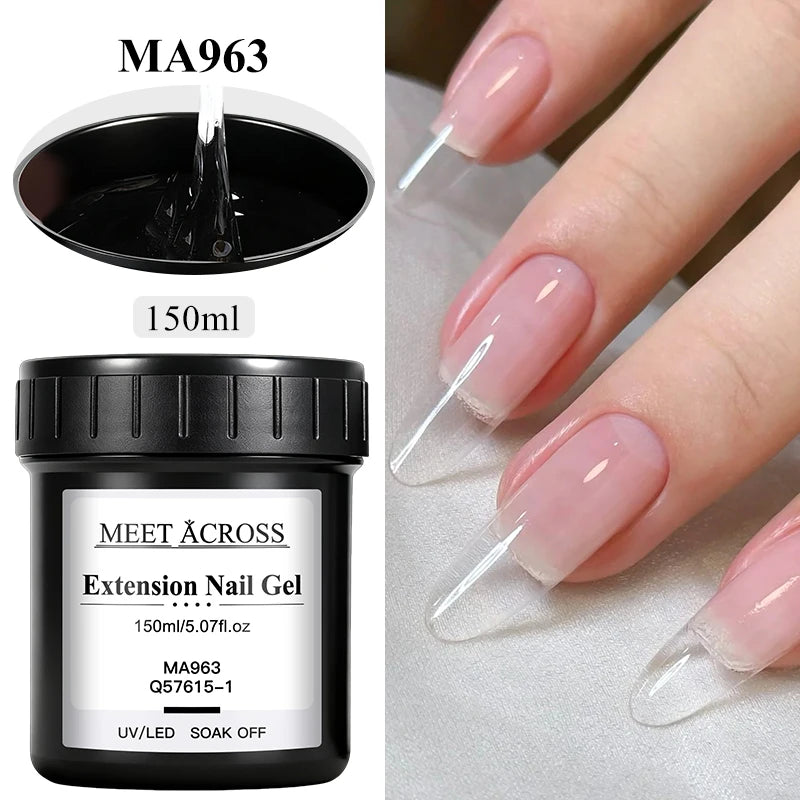 150g Clear Shaping Extension Reinforcement 3-In-1 Gel For Extension UV/LED Curing Bulider Nail Gel For Nails Nail Supplies
