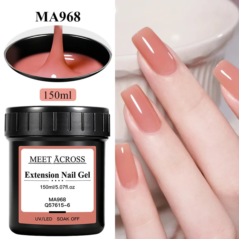 150g Clear Shaping Extension Reinforcement 3-In-1 Gel For Extension UV/LED Curing Bulider Nail Gel For Nails Nail Supplies