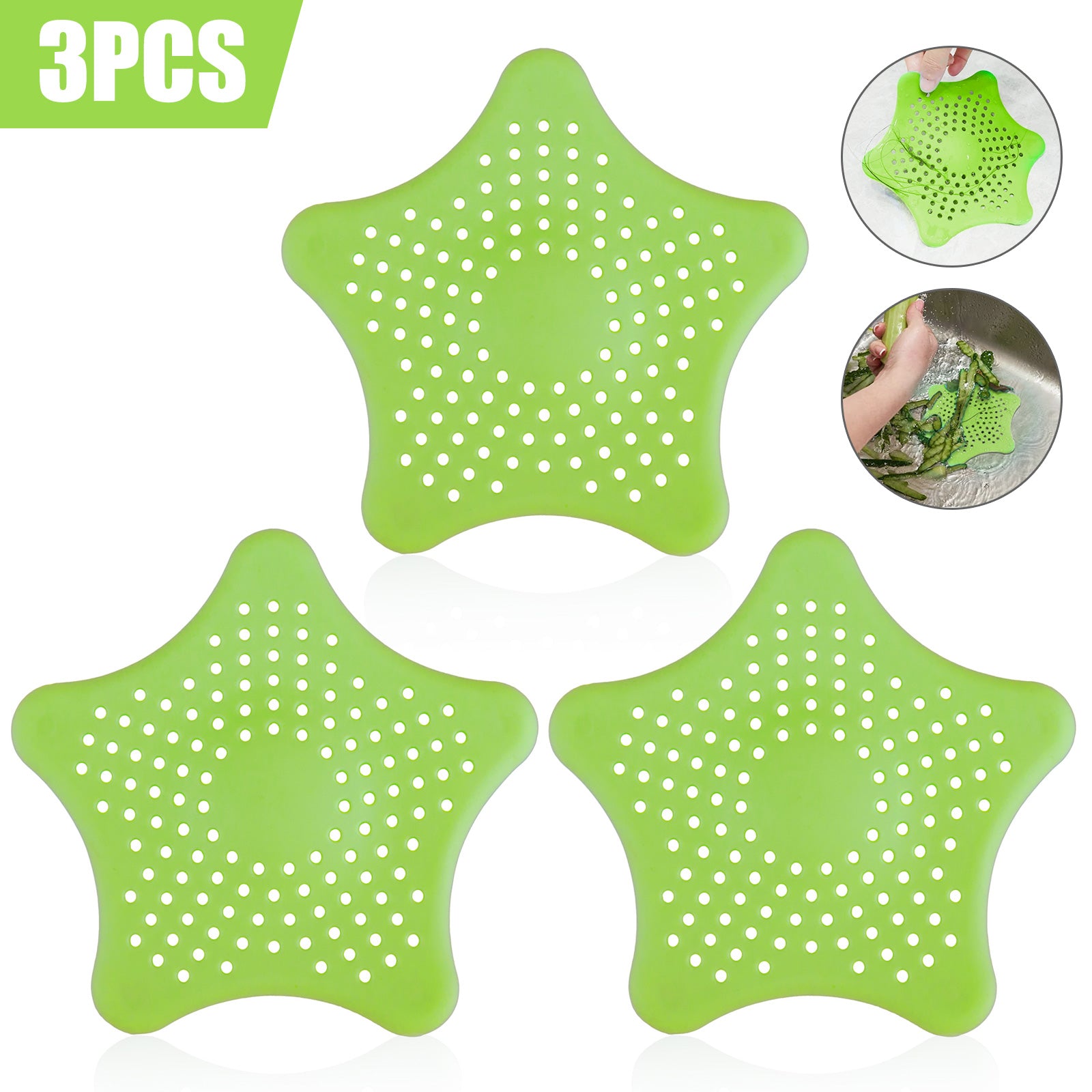 DrainGuard™ – Silicone Sink Hair Catcher