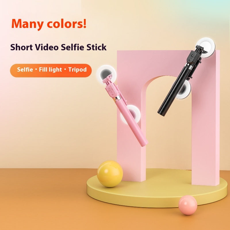 Selfie Stick Tripod with Ring Light – Bluetooth Remote & Adjustable Stand