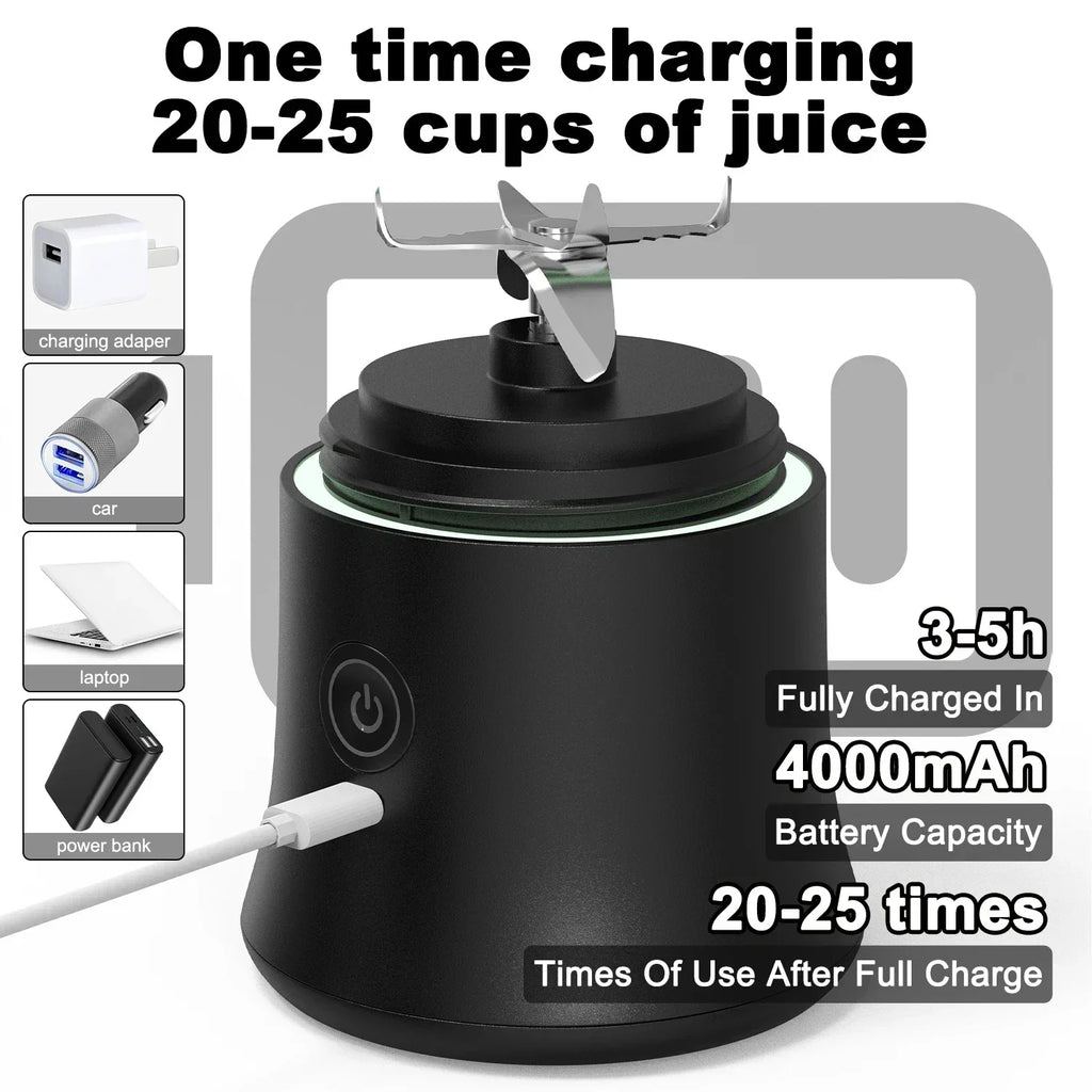 Portable Blender 600ML – USB Rechargeable Smoothie & Juice Maker