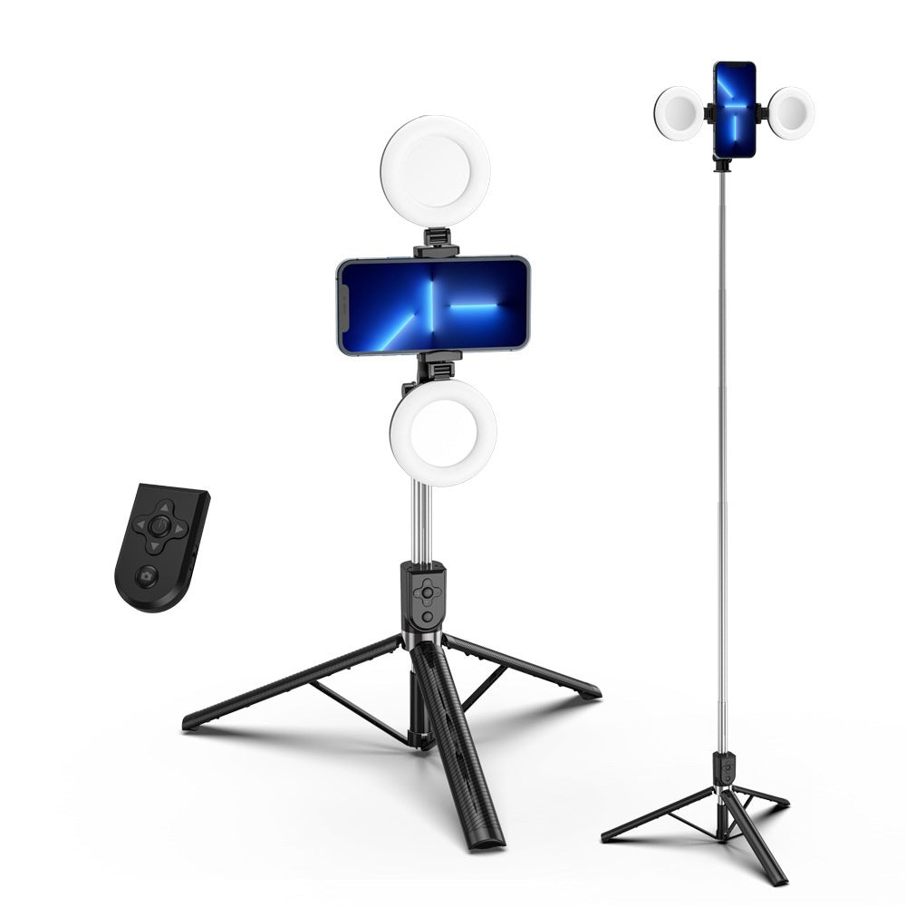 Selfie Stick Tripod with Ring Light – Bluetooth Remote & Adjustable Stand