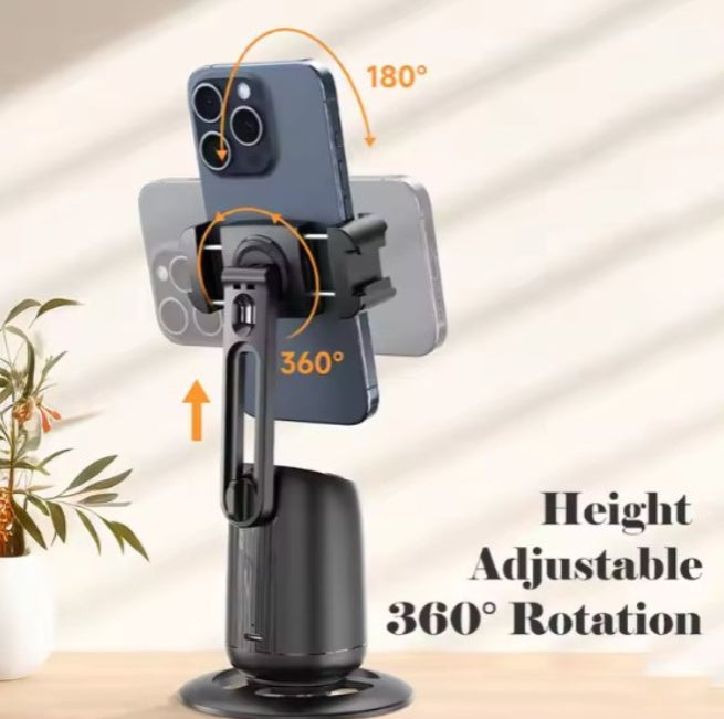 Auto Face Tracking Tripod – Smart 360° Phone Holder with Remot