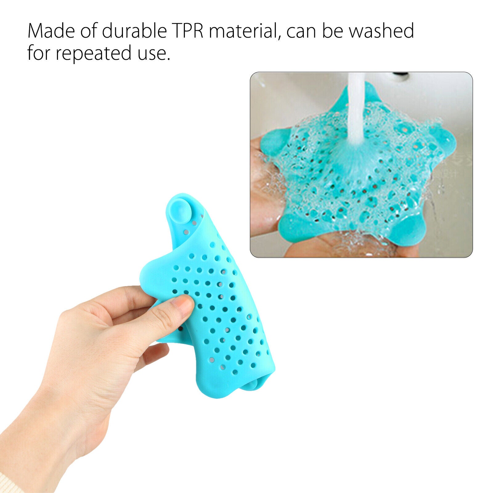 DrainGuard™ – Silicone Sink Hair Catcher
