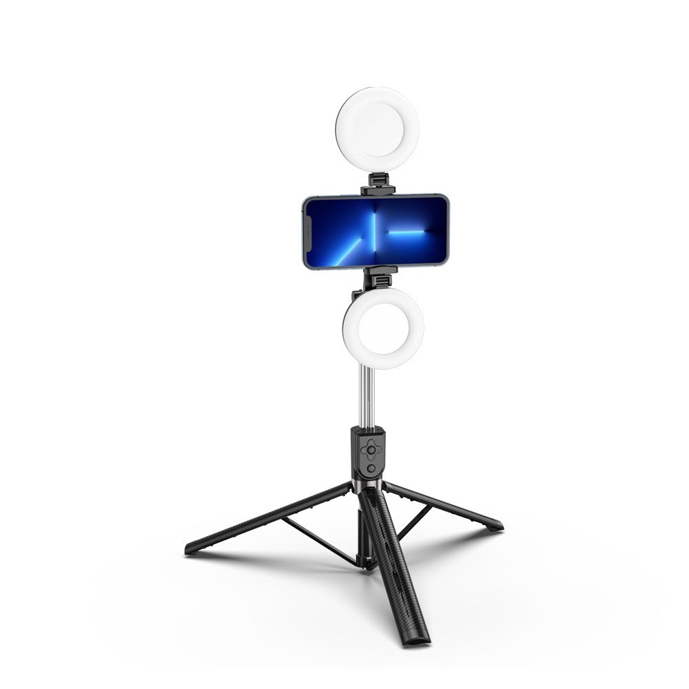 Selfie Stick Tripod with Ring Light – Bluetooth Remote & Adjustable Stand