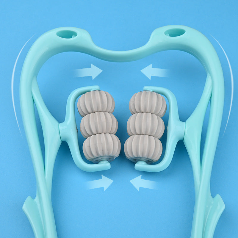 6-Roller Neck Massager – Deep Tissue Relaxation Tool